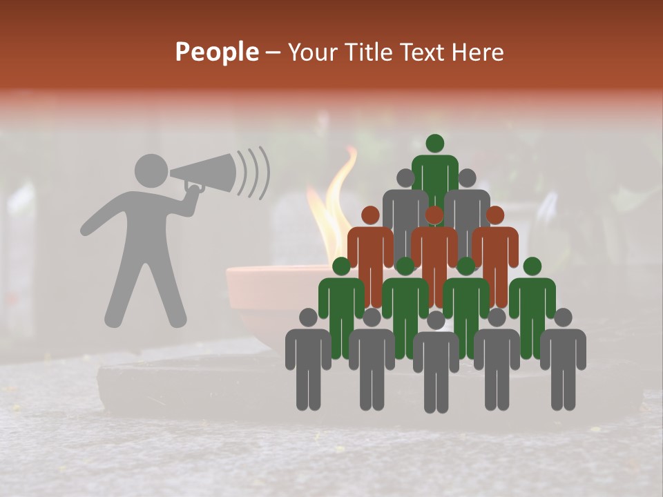 White Crematorium Cemetery PowerPoint Template