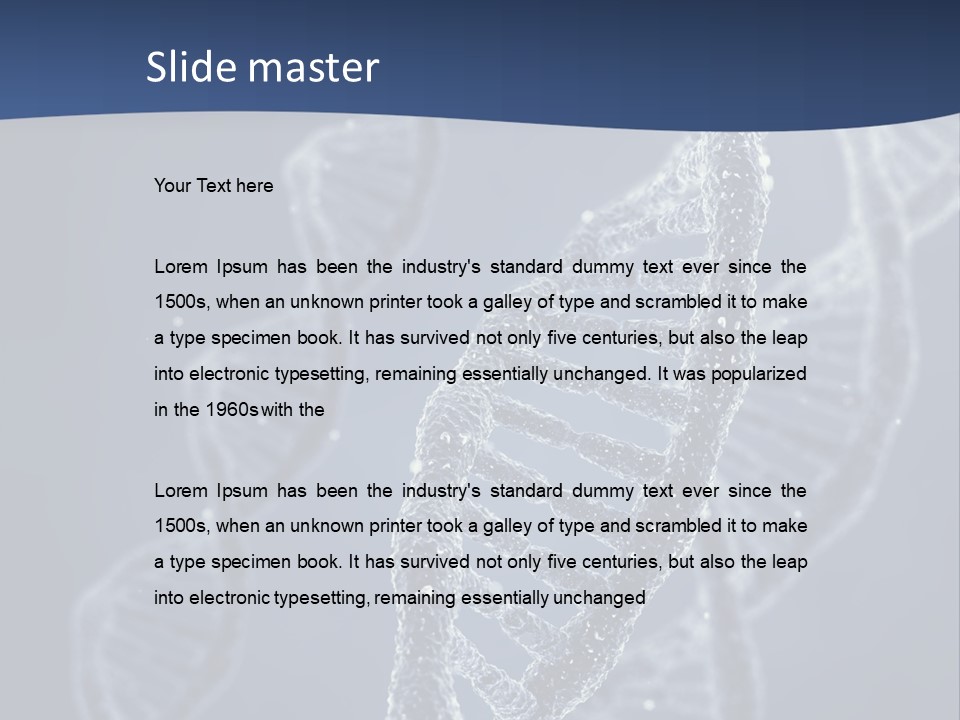 Genetic Biochemistry Code PowerPoint Template
