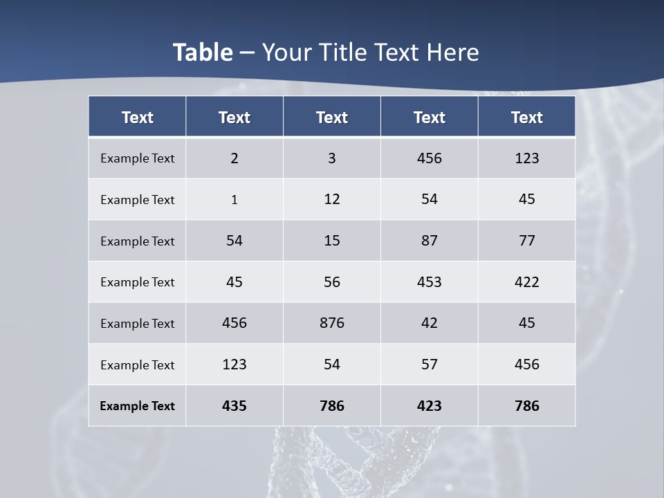 Genetic Biochemistry Code PowerPoint Template