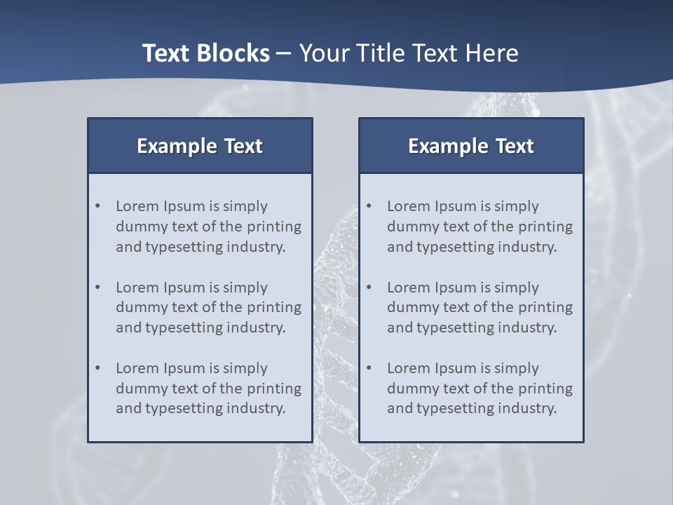 Genetic Biochemistry Code PowerPoint Template