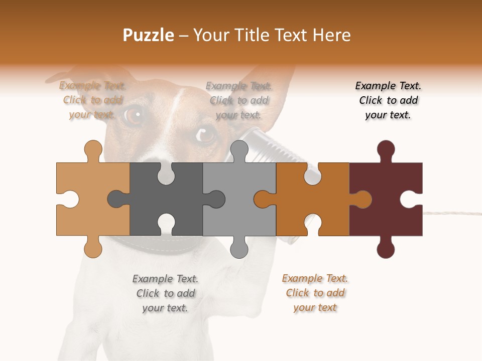 Dog Cute Can PowerPoint Template