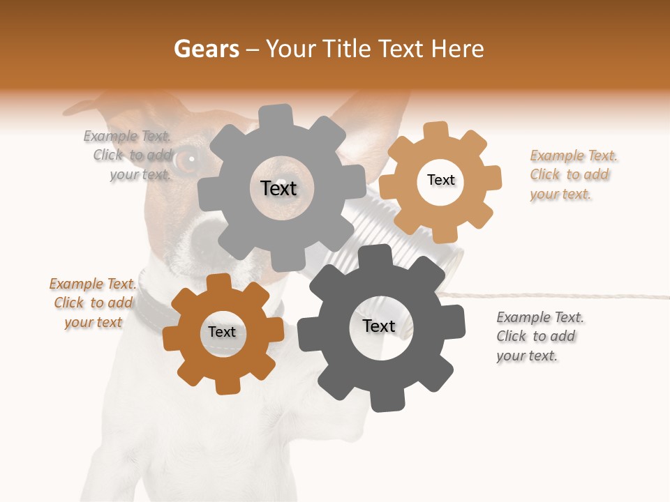 Dog Cute Can PowerPoint Template