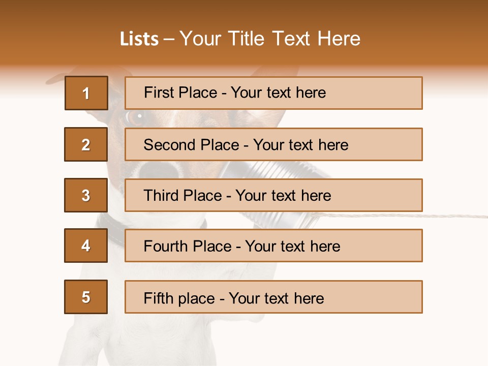 Dog Cute Can PowerPoint Template