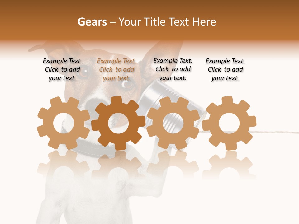 Dog Cute Can PowerPoint Template