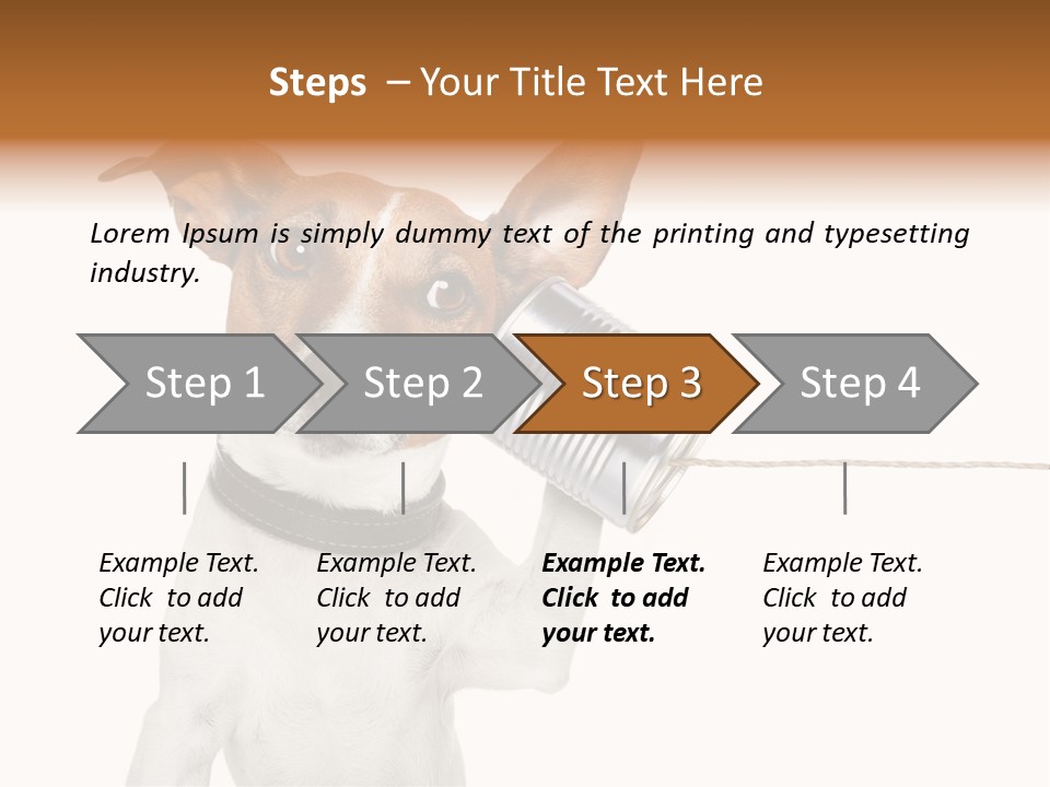 Dog Cute Can PowerPoint Template