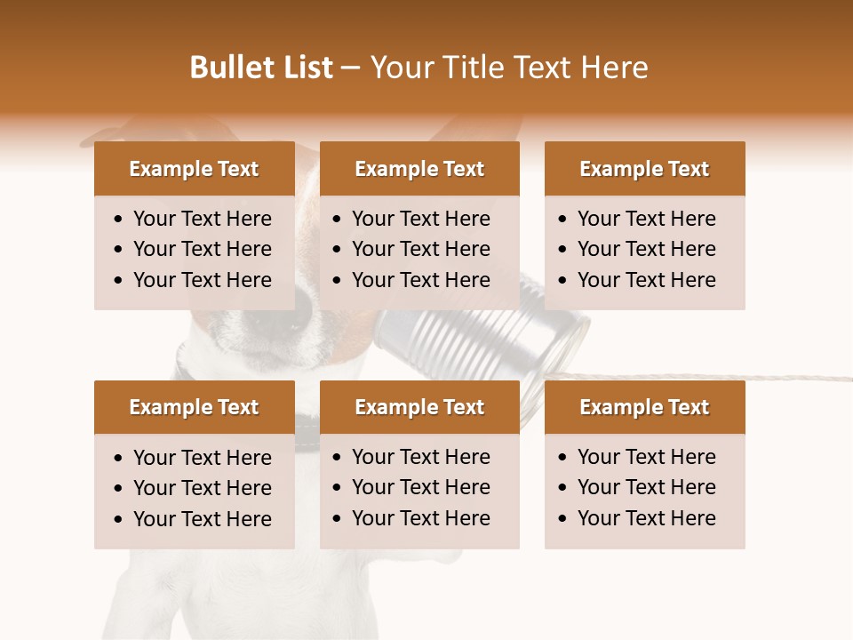 Dog Cute Can PowerPoint Template