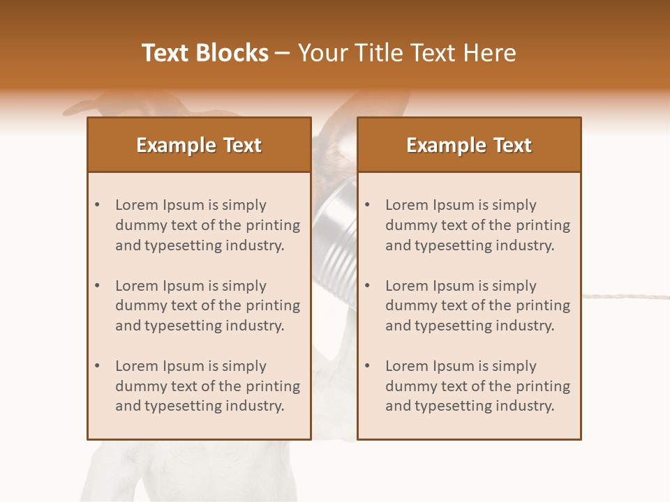 Dog Cute Can PowerPoint Template