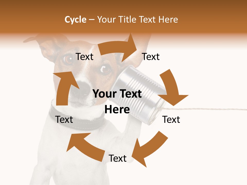 Dog Cute Can PowerPoint Template