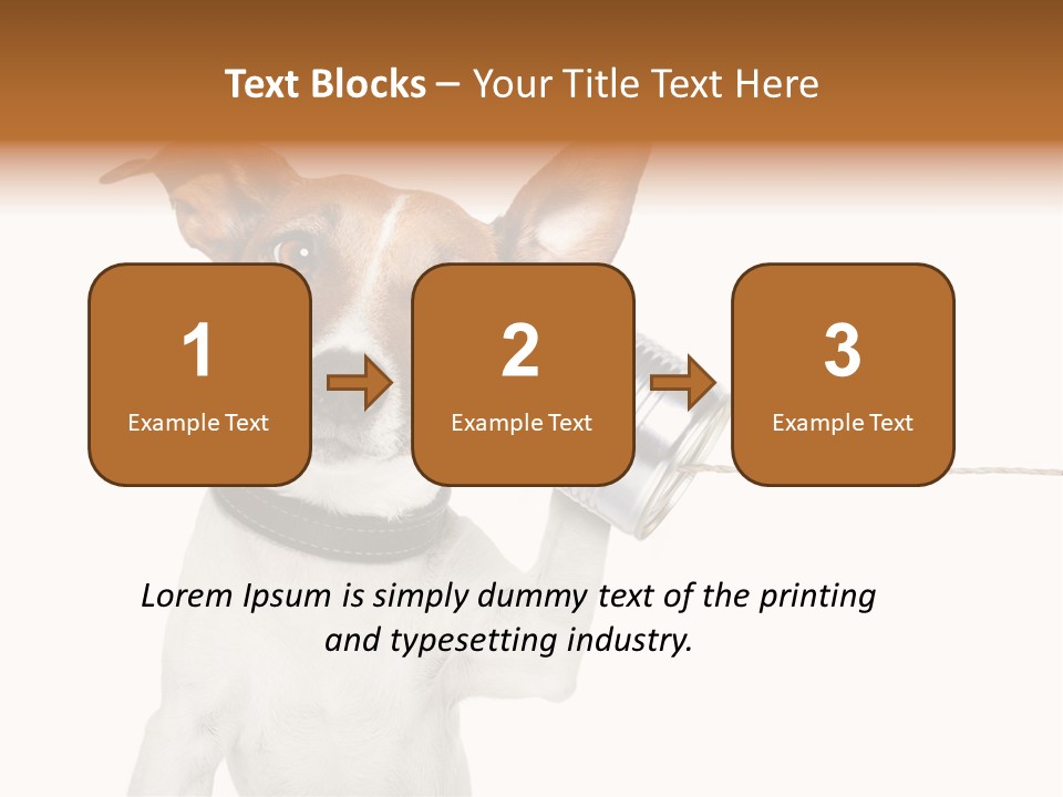 Dog Cute Can PowerPoint Template