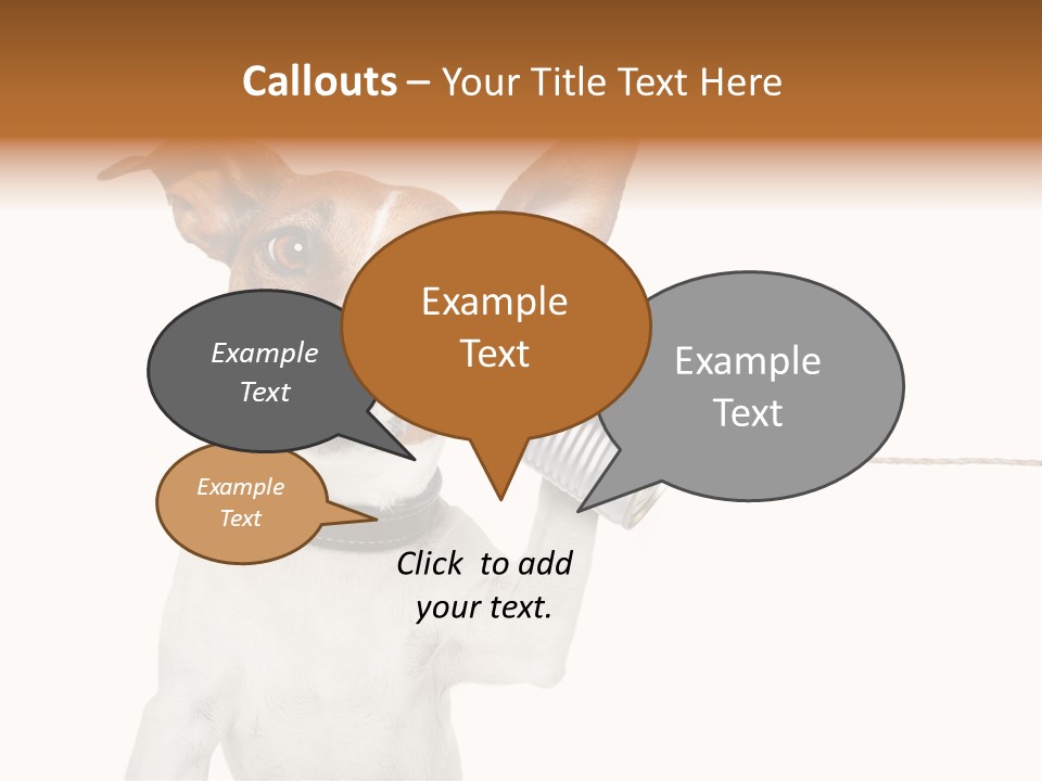 Dog Cute Can PowerPoint Template