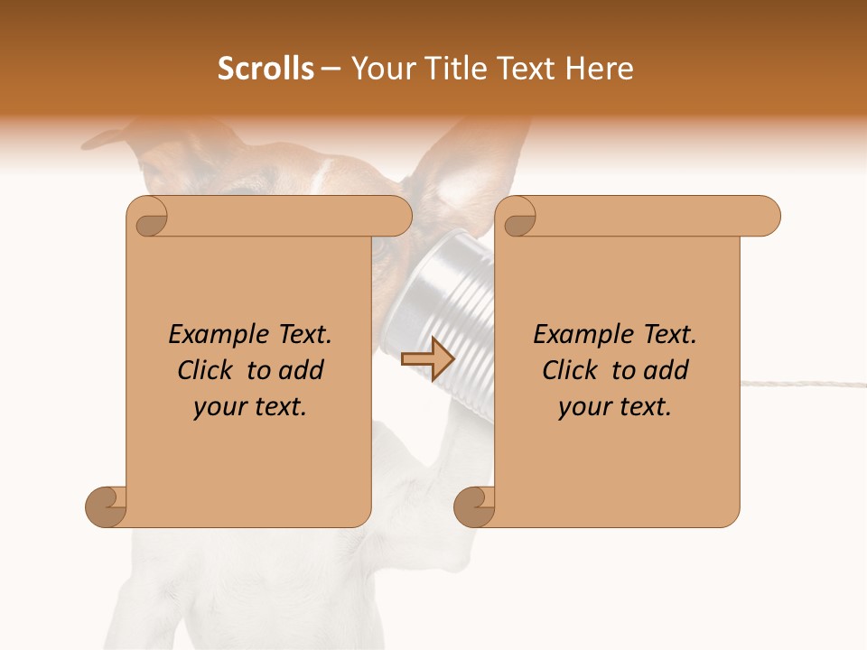 Dog Cute Can PowerPoint Template