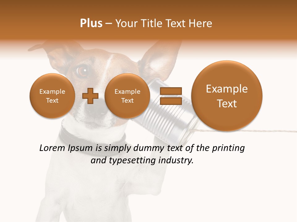 Dog Cute Can PowerPoint Template