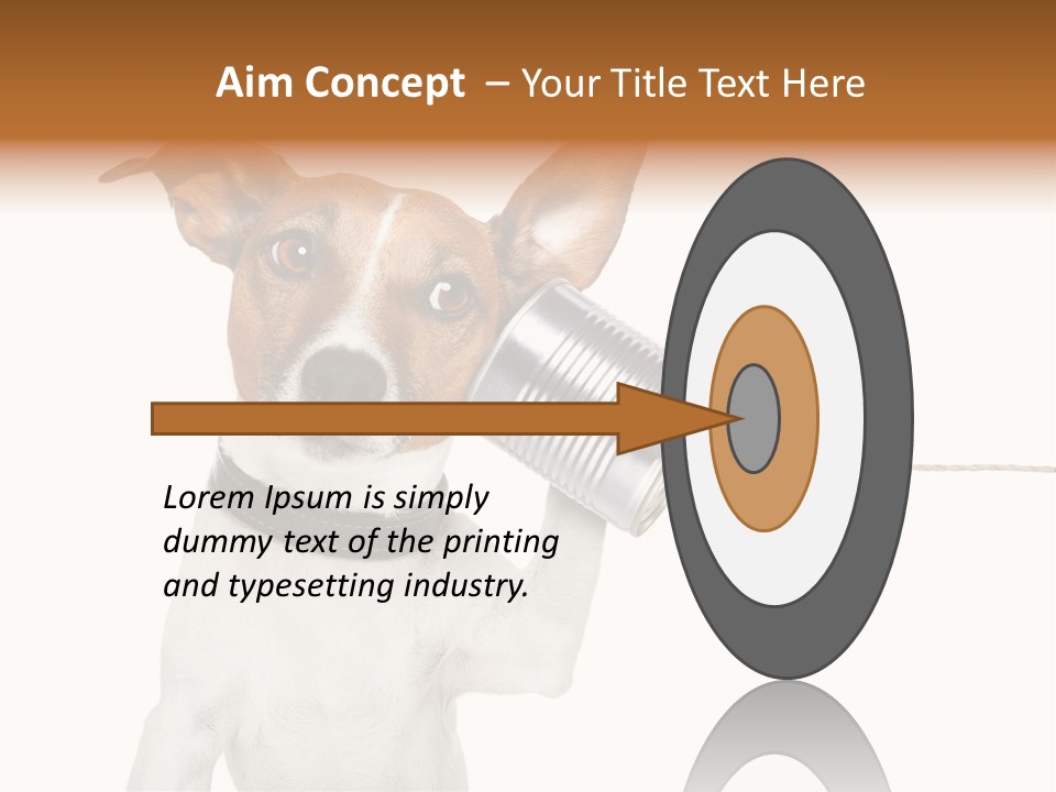 Dog Cute Can PowerPoint Template