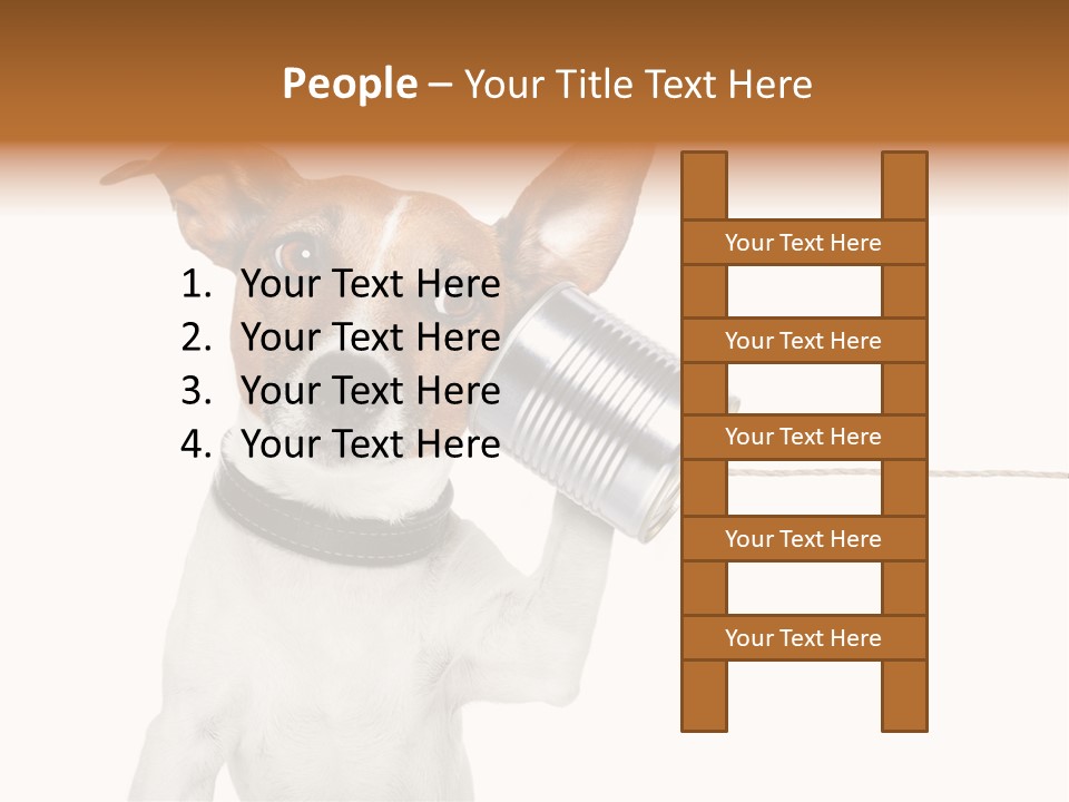 Dog Cute Can PowerPoint Template