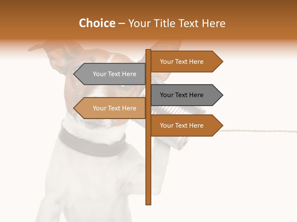 Dog Cute Can PowerPoint Template