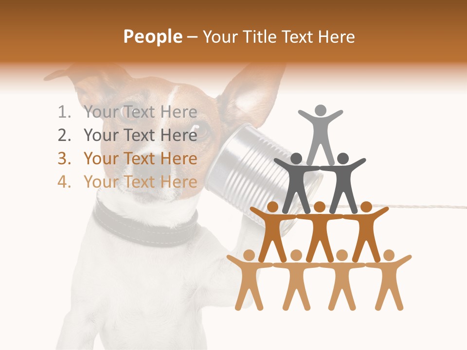 Dog Cute Can PowerPoint Template