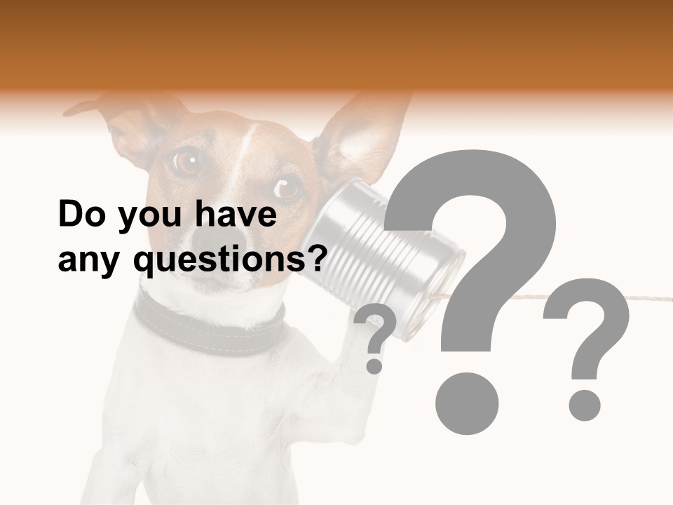 Dog Cute Can PowerPoint Template