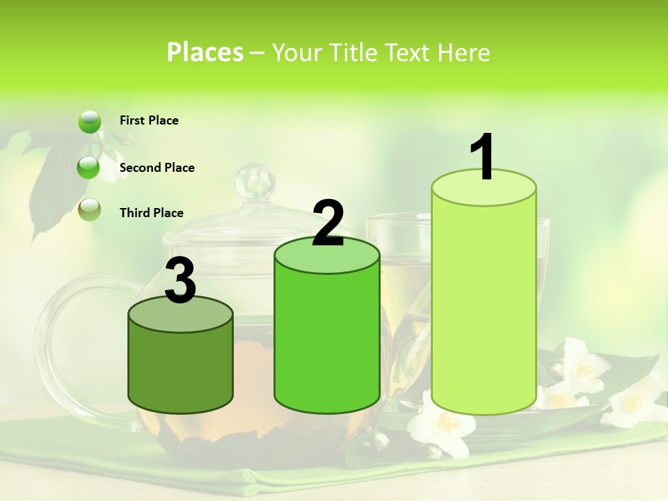 Jasmine Teacup Transparent PowerPoint Template