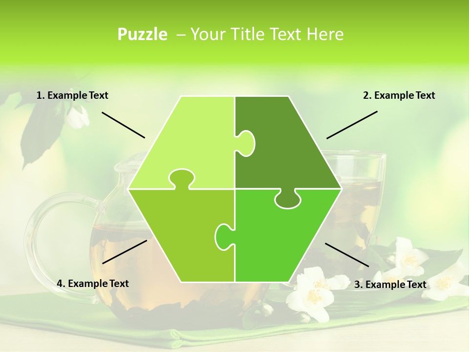 Jasmine Teacup Transparent PowerPoint Template