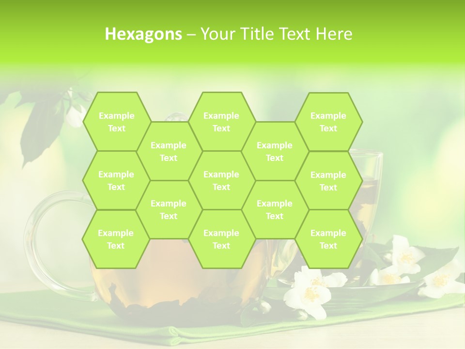 Jasmine Teacup Transparent PowerPoint Template