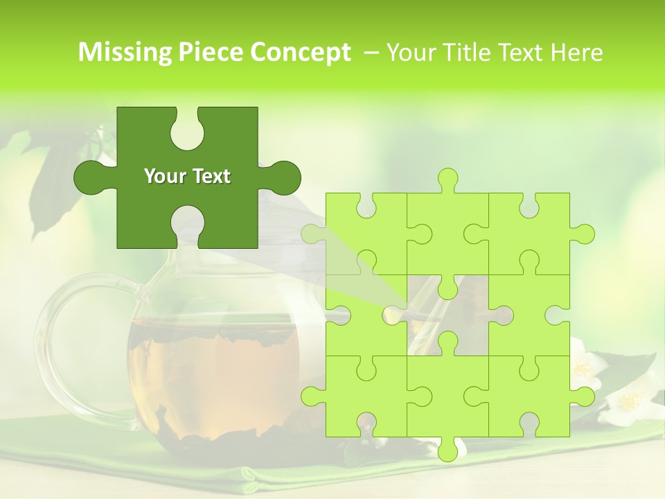 Jasmine Teacup Transparent PowerPoint Template