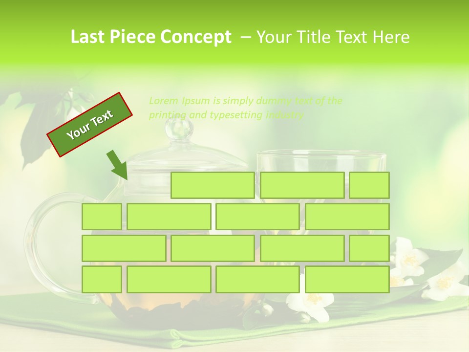 Jasmine Teacup Transparent PowerPoint Template