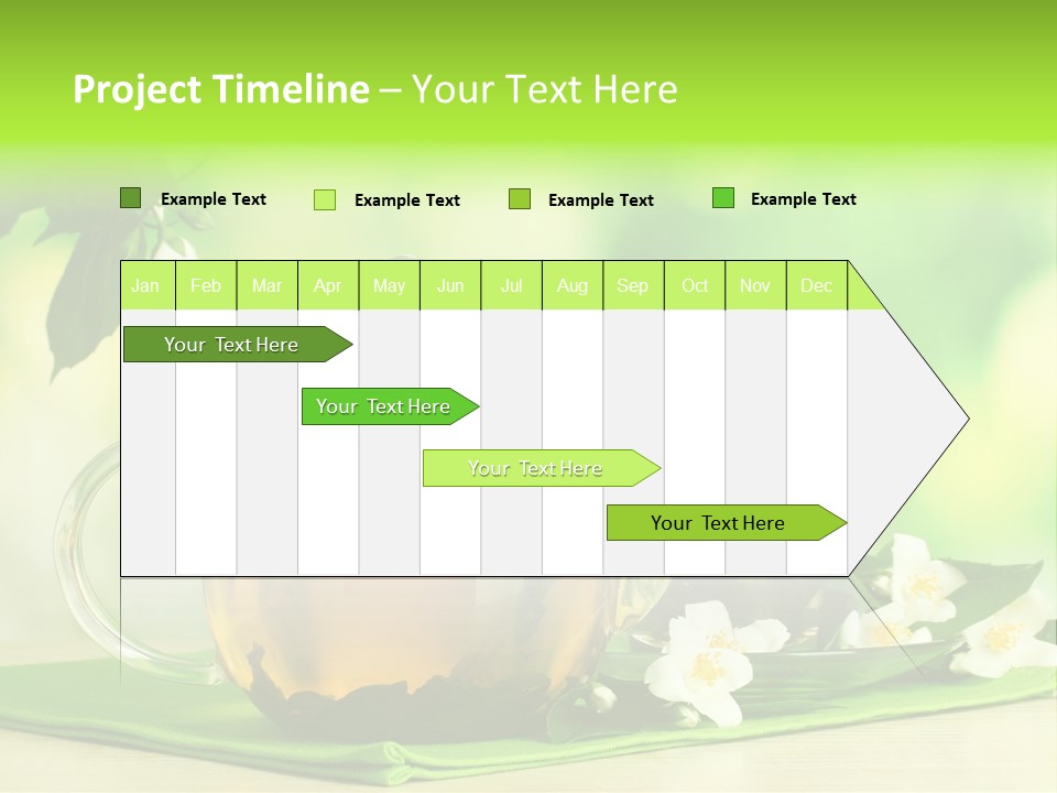 Jasmine Teacup Transparent PowerPoint Template