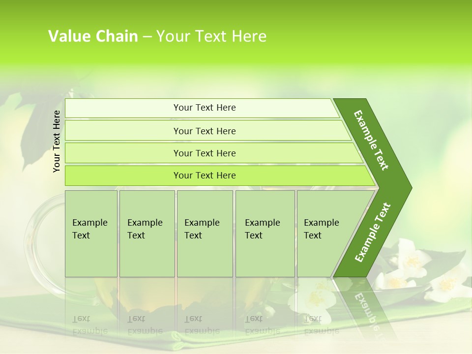 Jasmine Teacup Transparent PowerPoint Template