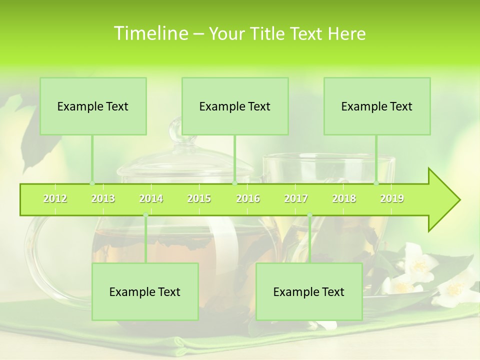 Jasmine Teacup Transparent PowerPoint Template