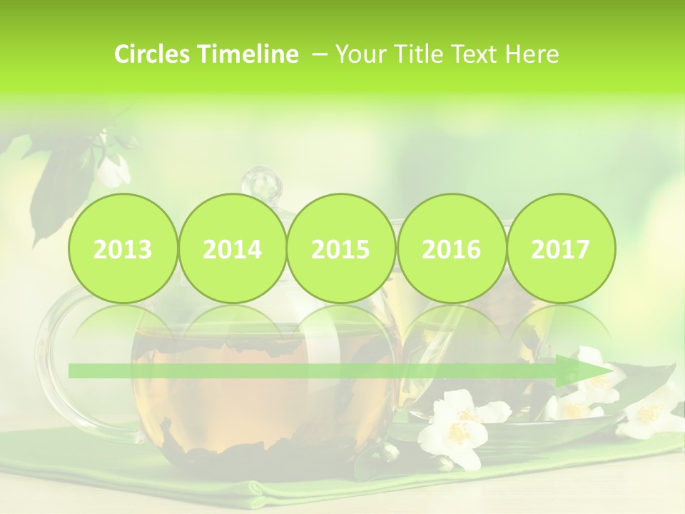 Jasmine Teacup Transparent PowerPoint Template