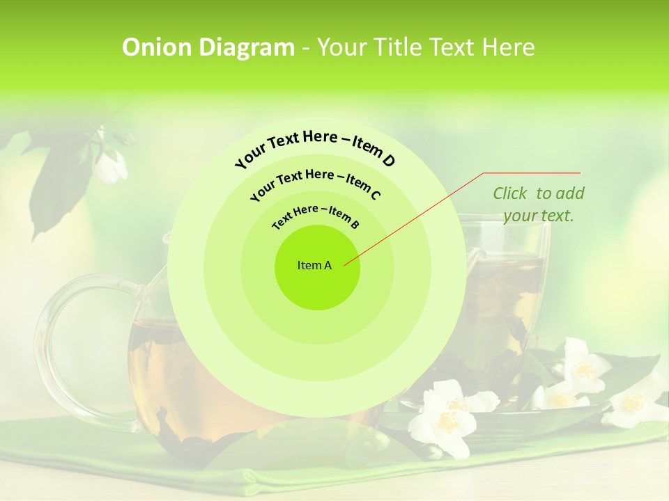 Jasmine Teacup Transparent PowerPoint Template