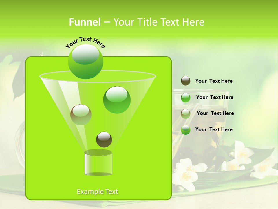 Jasmine Teacup Transparent PowerPoint Template