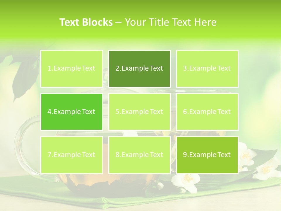 Jasmine Teacup Transparent PowerPoint Template