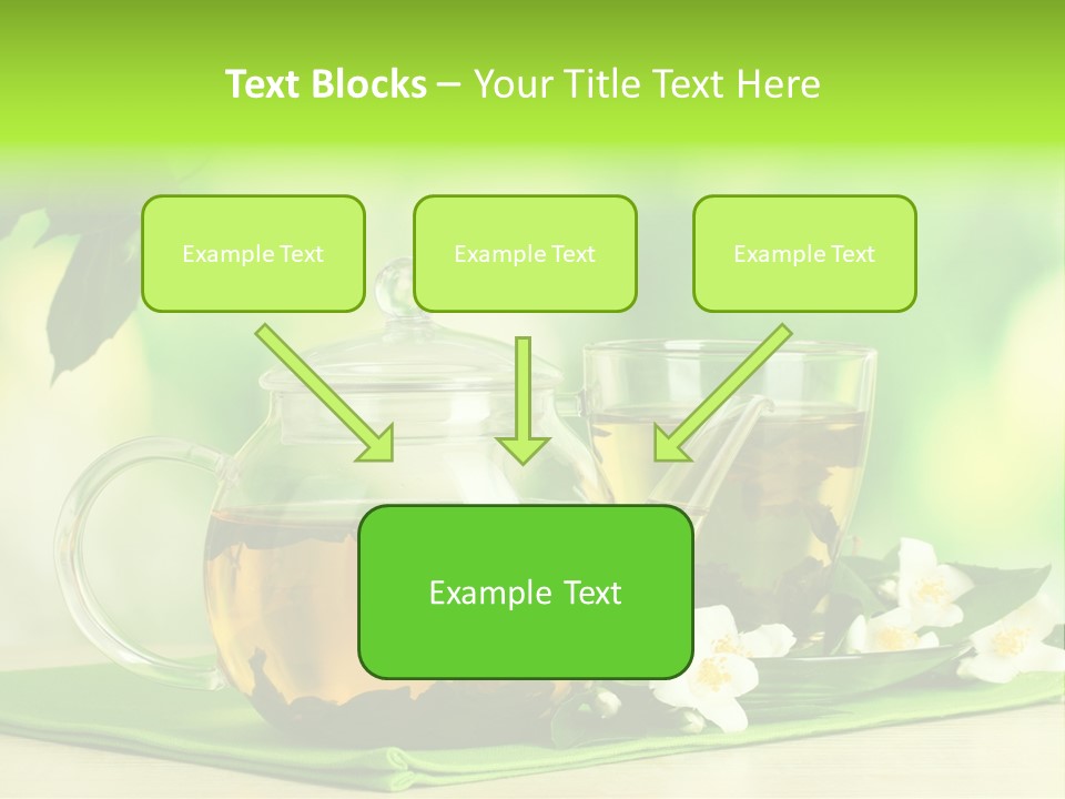 Jasmine Teacup Transparent PowerPoint Template