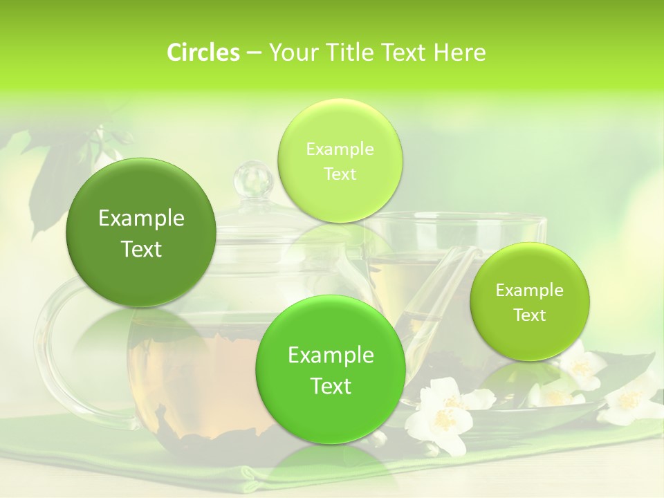 Jasmine Teacup Transparent PowerPoint Template