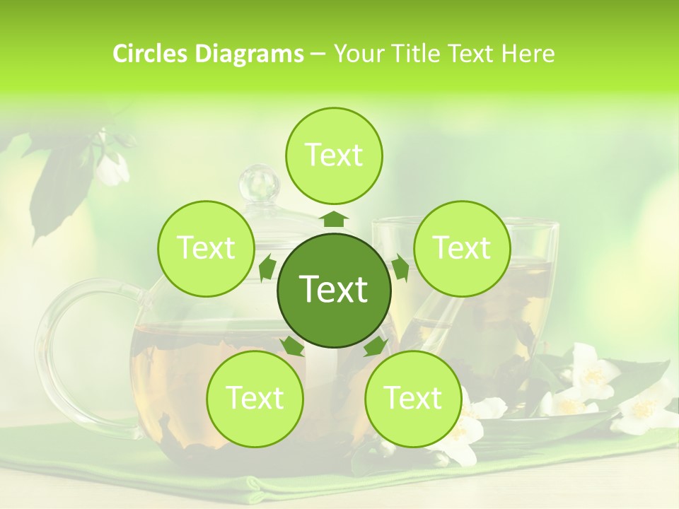 Jasmine Teacup Transparent PowerPoint Template