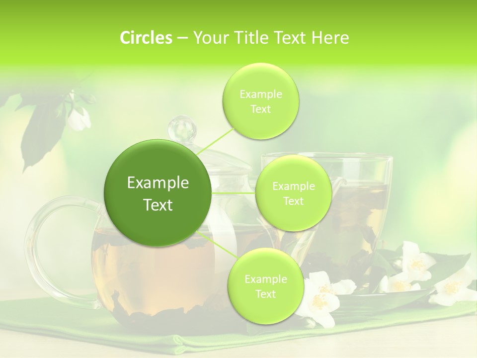 Jasmine Teacup Transparent PowerPoint Template