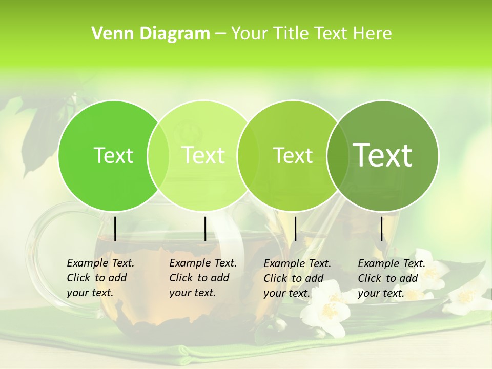Jasmine Teacup Transparent PowerPoint Template