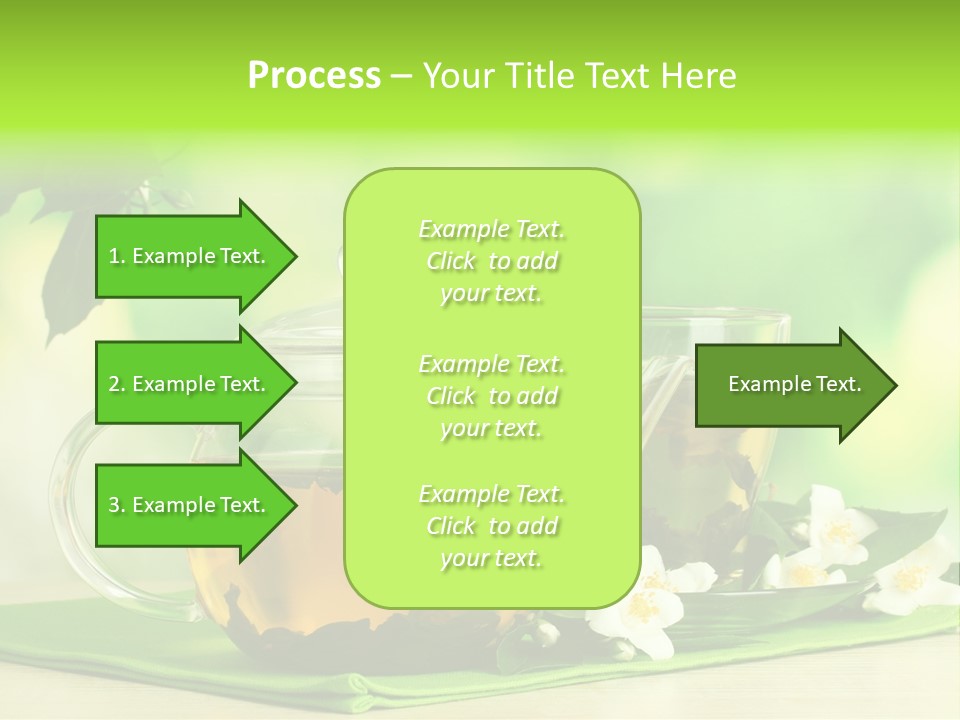 Jasmine Teacup Transparent PowerPoint Template