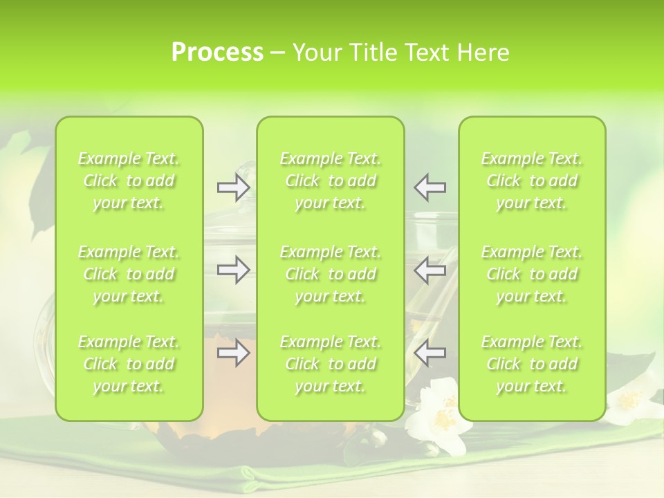 Jasmine Teacup Transparent PowerPoint Template