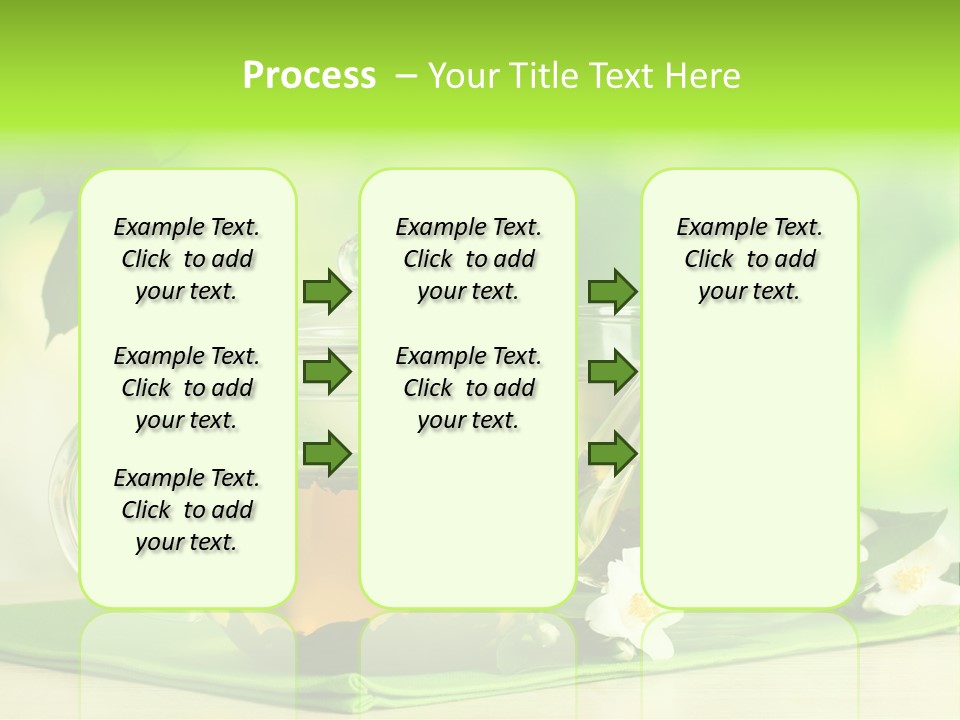 Jasmine Teacup Transparent PowerPoint Template