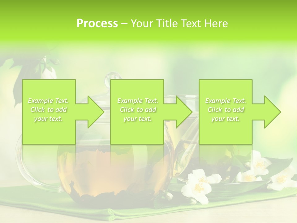 Jasmine Teacup Transparent PowerPoint Template