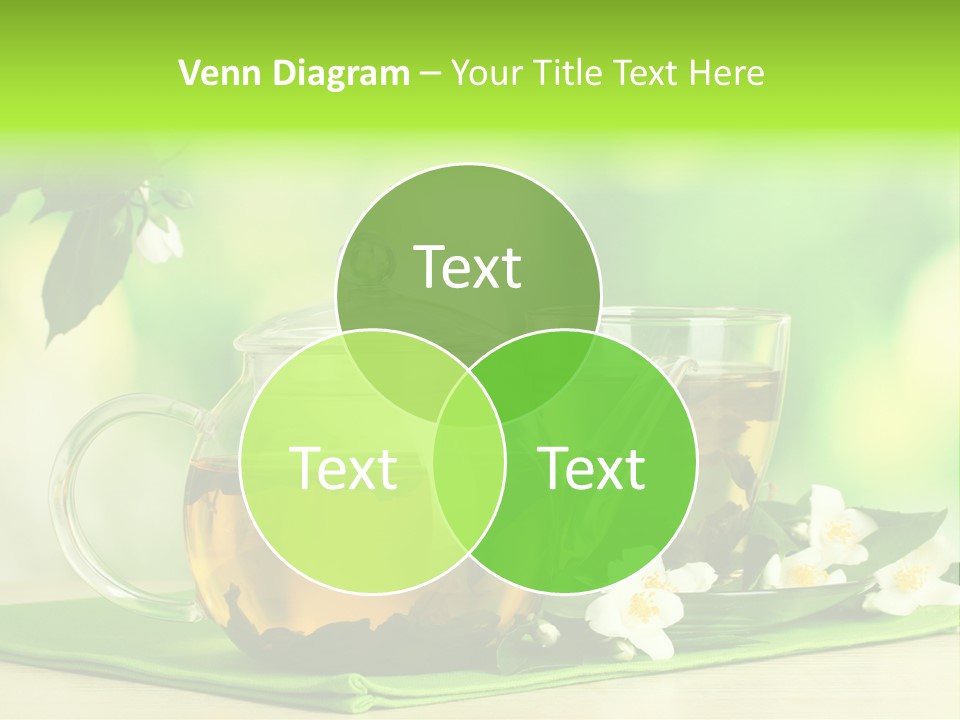 Jasmine Teacup Transparent PowerPoint Template