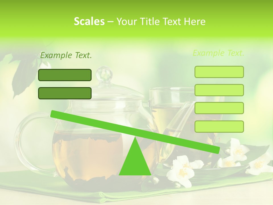 Jasmine Teacup Transparent PowerPoint Template