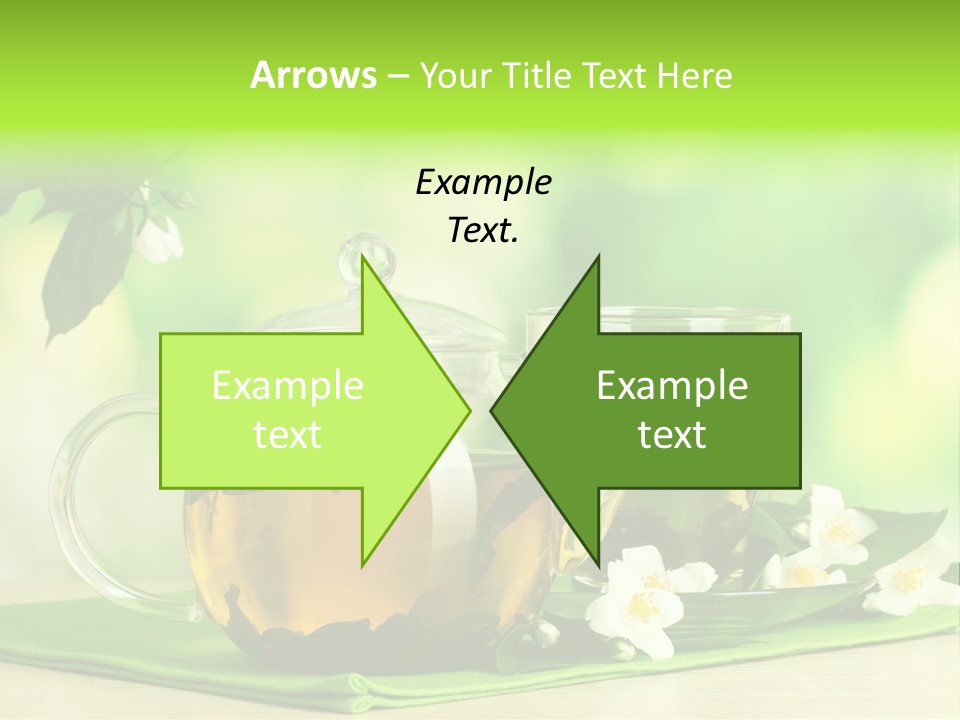 Jasmine Teacup Transparent PowerPoint Template