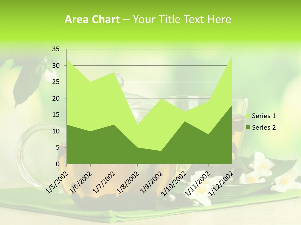 Jasmine Teacup Transparent PowerPoint Template