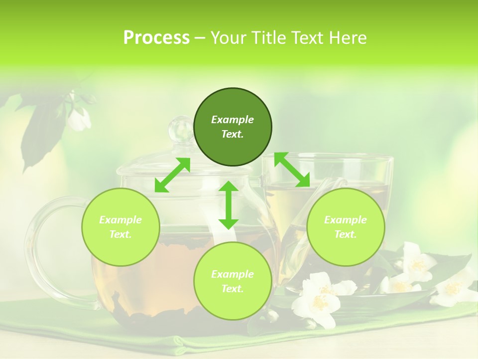 Jasmine Teacup Transparent PowerPoint Template