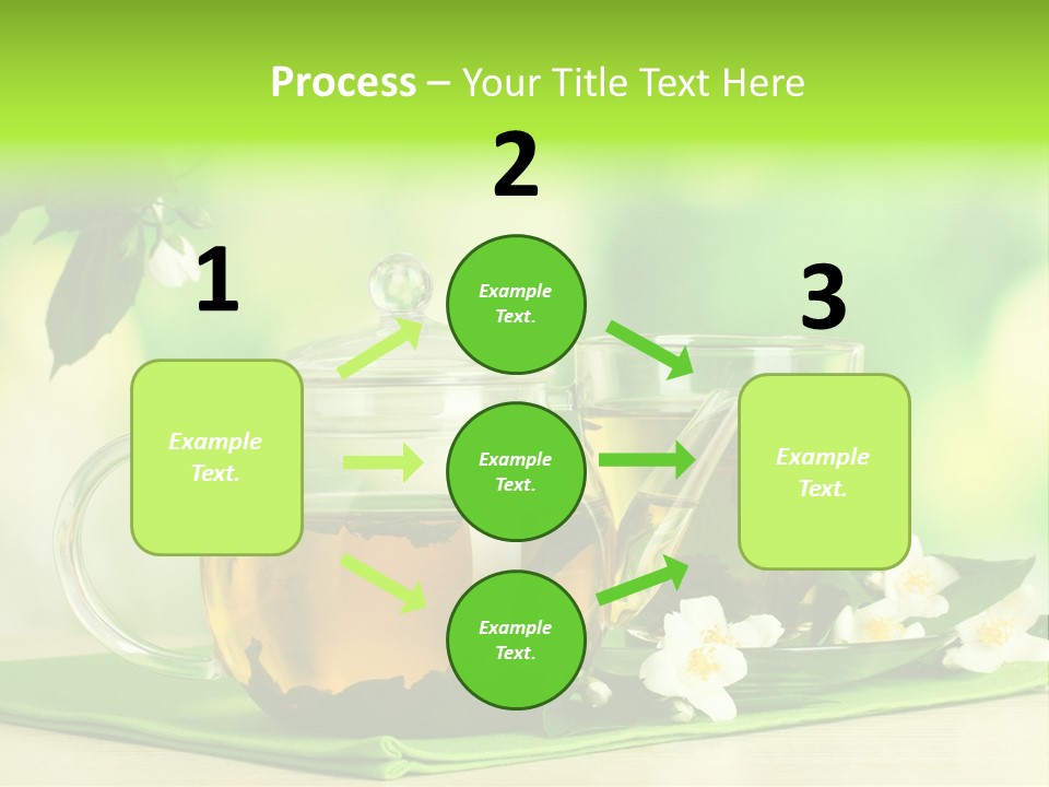 Jasmine Teacup Transparent PowerPoint Template