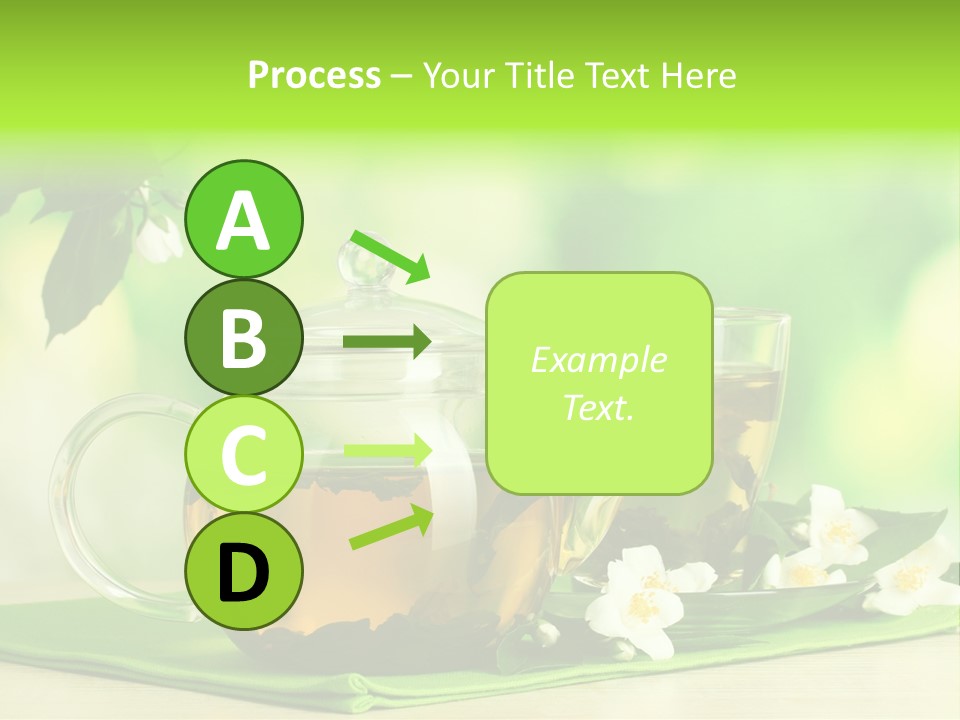 Jasmine Teacup Transparent PowerPoint Template