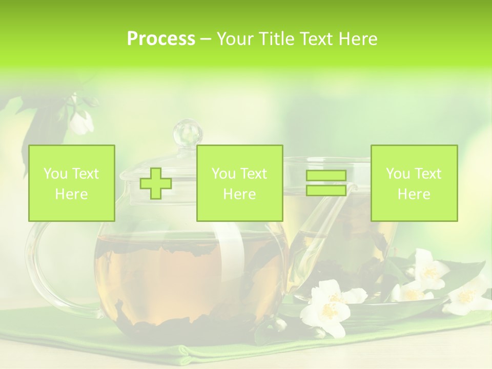 Jasmine Teacup Transparent PowerPoint Template